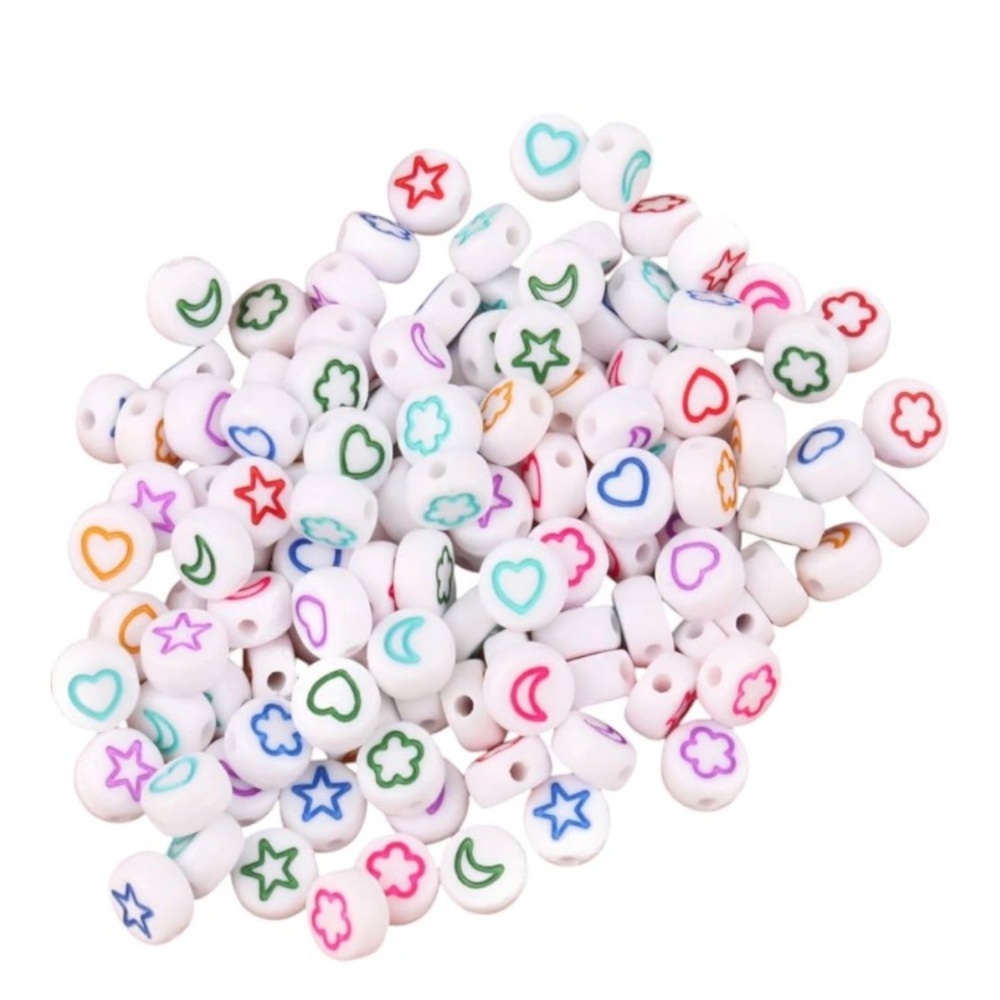 Colorful Beaded Charms 400 New! Friendship Bracelets crafts resin
